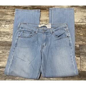 Vintage Levi's 515 Jeans Womens 10L Blue Nouveau Bootcut Stretch Lightwash Y2K
